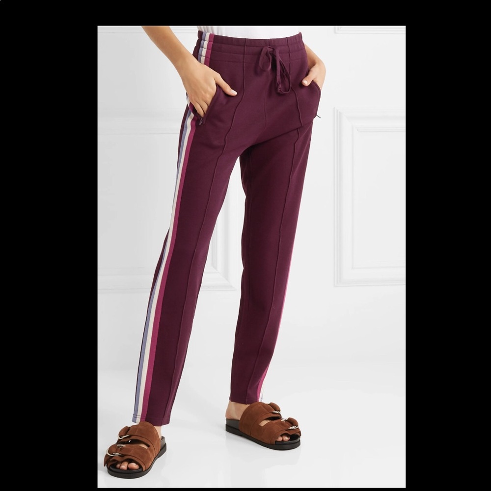 isabel marant darion side striped track pants 34